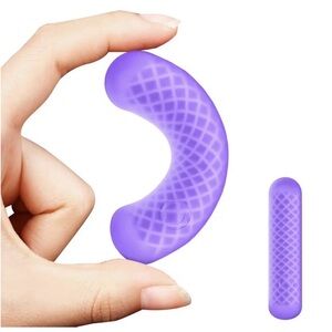Purple Silicone Stress Relief Travel Massager